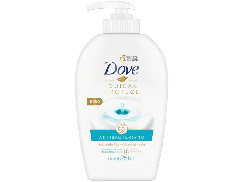 Imagem de Sabonete Líquido para as Mãos Dove - Cuida e Protege Antibacteriano 250ml