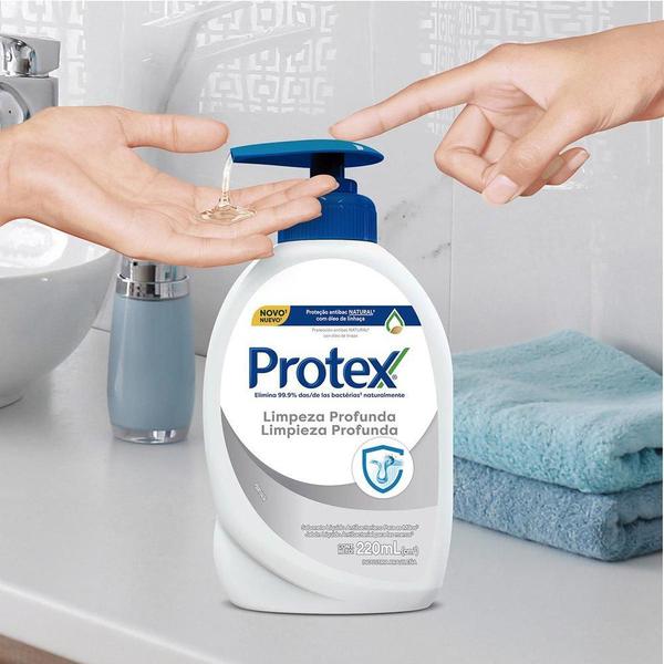 Imagem de Sabonete Líquido para as Mãos Protex Limpeza Profunda 220ml