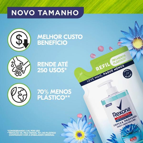 Imagem de Sabonete Líquido Para As Mãos Rexona Limpeza Profunda Refil 500 ml