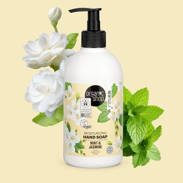 Imagem de Sabonete Líquido para Mãos Jasmim e Menta Organic Shop 500ml