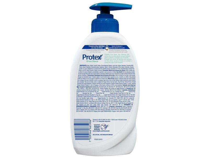 Imagem de Sabonete Líquido para o Corpo Protex Erva Doce - Antibacteriano 400ml