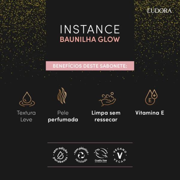 Imagem de Sabonete Líquido Perfumado Eudora Instance Baunilha Glow 200ml