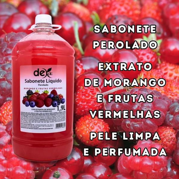 Imagem de Sabonete Líquido Perolado Morango Frutas Vermelhas 1,9l Dex