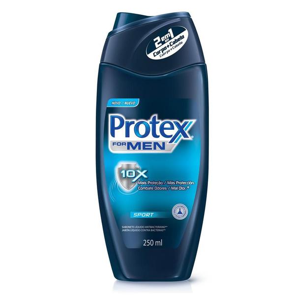 Sabonete Líquido Protex Men Sports 250ml Imagem de Sabonete Líquido Protex Men Sports 250ml