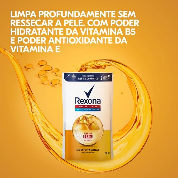 Imagem de Sabonete Líquido Rexona Antibacterial Multivitaminas Refil 200ml