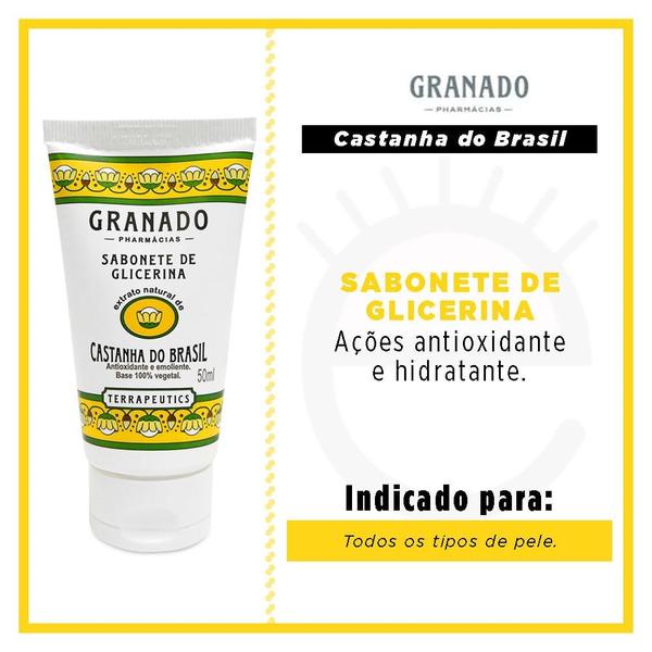 Imagem de Sabonete Líquido Terrapeutics Castanha Brasil Granado 50ml