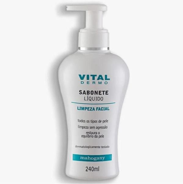 Sabonete Líquido Vital Dermo Facial 240Ml Mahogany Imagem de Sabonete Líquido Vital Dermo Facial 240Ml Mahogany