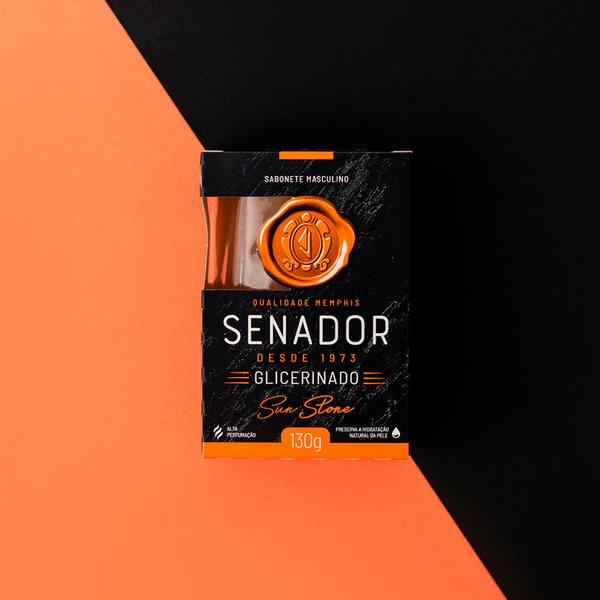 Sabonete masculino perfumado senador memphis glicerinado cheiroso barra 6x130g Imagem de Sabonete masculino perfumado senador memphis glicerinado cheiroso barra 6x130g
