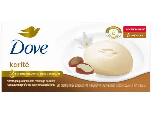 Imagem de Sabonete Neutro Dove Delicious Care Karité e Baunilha 90g 6 Unidades