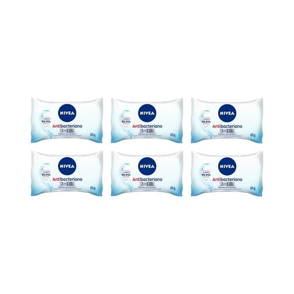 Imagem de Sabonete Nivea 85G Antibac 3Em1 - Kit C/6Un