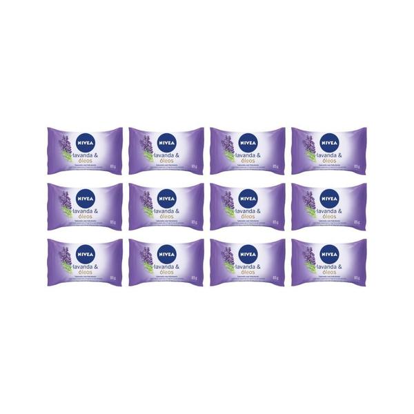 Imagem de Sabonete Nivea 85G Lavanda/Oleos - Kit C/12Un