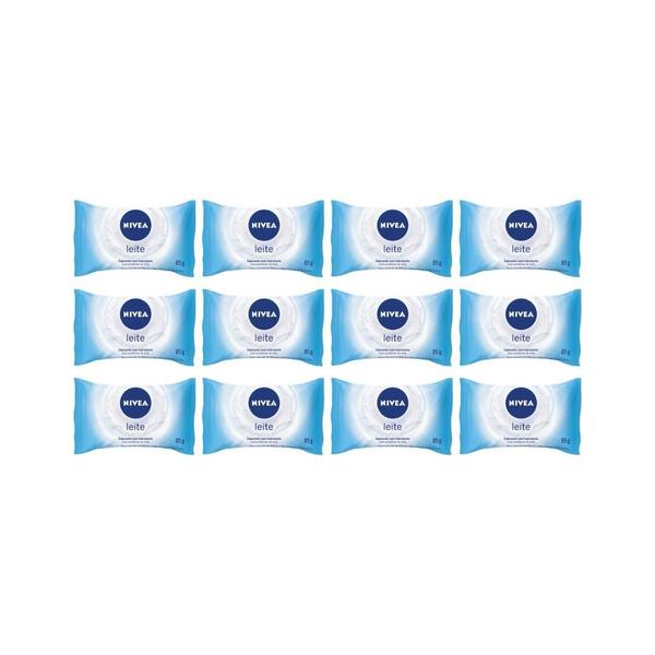 Imagem de Sabonete Nivea 85G Proteina Leite - Kit C/12Un