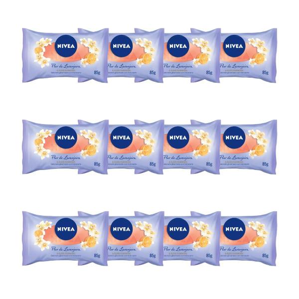 Imagem de Sabonete Nivea Hidratante Flor De Laranjeira 85g Kit 12 Unid