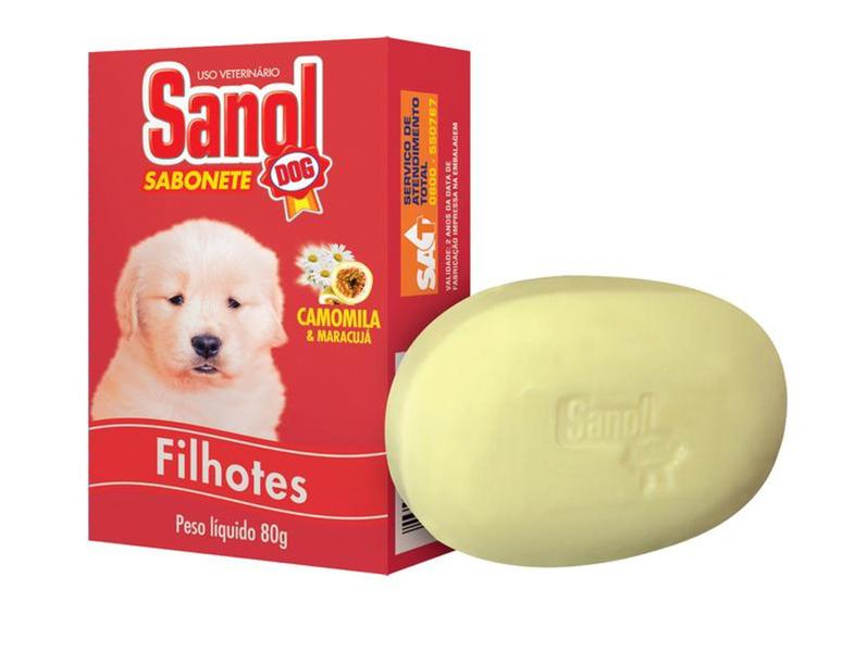 Imagem de Sabonete para Cão Filhote 80 g Sanol - Sanol dog