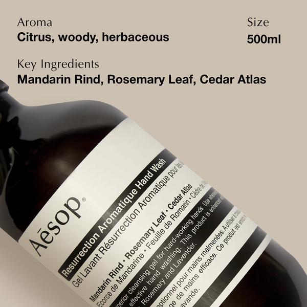 Imagem de Sabonete para mãos Aesop Resurrection Aromatique 500mL