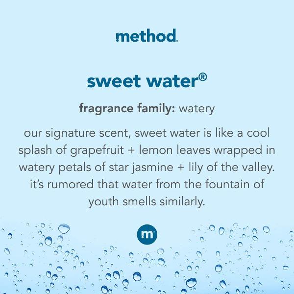 Imagem de Sabonete para mãos Method Gel Sweet Water 360ml, pacote com 3