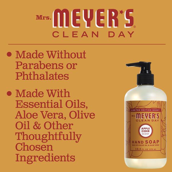 Imagem de Sabonete para mãos MRS. MEYER'S CLEAN DAY Apple Cider 370mL - pacote com 3