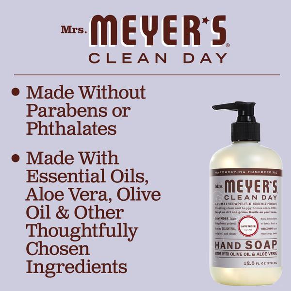 Imagem de Sabonete para mãos MRS. MEYER'S CLEAN DAY Lavender 370ml - pacote com 3