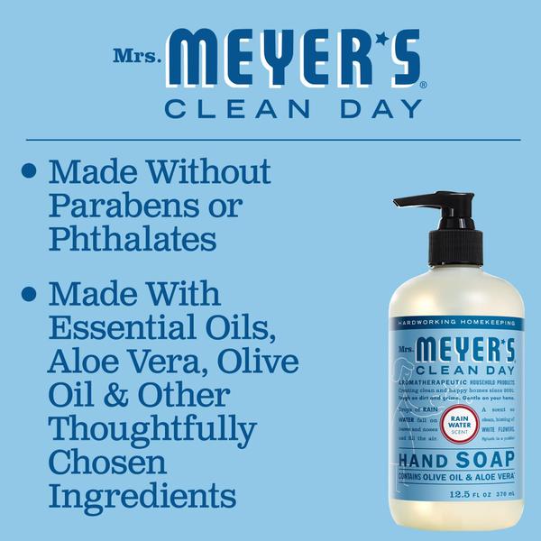 Imagem de Sabonete para mãos MRS. MEYER'S CLEAN DAY Rain Water 370mL - pacote com 3