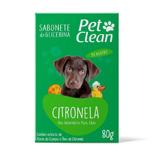 Imagem de Sabonete Pet Clean Citronela para Cães e Gatos 80g