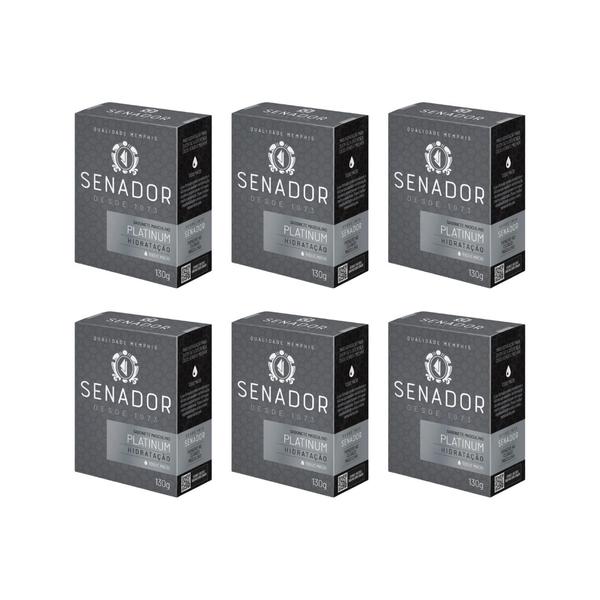 Imagem de Sabonete Senador 130g Platinum - Kit C/6un