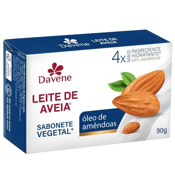 Imagem de Sabonete Vegetal Leite de Aveia 90g - Óleo de Amendoas