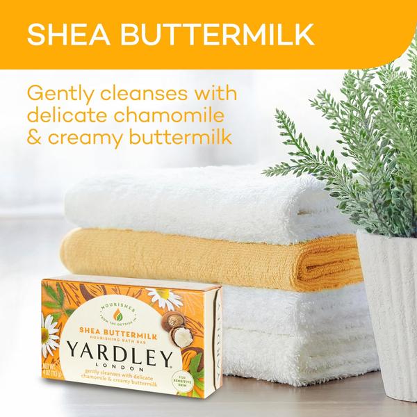 Imagem de Sabonete Yardley London Shea Buttermilk para pele sensível 125g 2 unidades