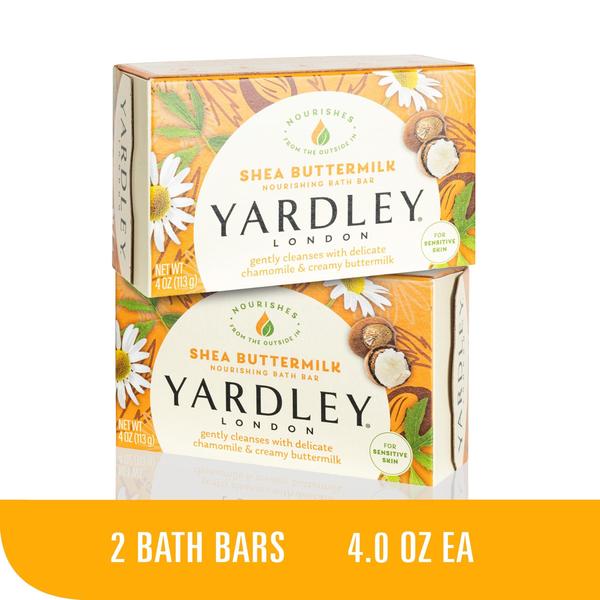 Imagem de Sabonete Yardley London Shea Buttermilk para pele sensível 125g 2 unidades