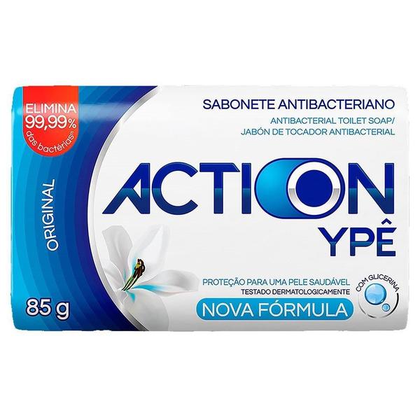 Imagem de Sabonete Ypê Antibac Action Original 85g - Embalagem com 12 Unidades