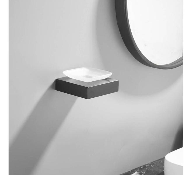Saboneteira Banheiro Porta Sabonete Parede Aço Inox Vidro - Sensi D'Acqua Imagem de Saboneteira Banheiro Porta Sabonete Parede Aço Inox Vidro