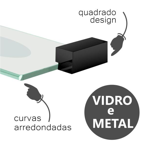 Imagem de Saboneteira Base Suporte Quadrado Modelo Troia Preto Fosco 