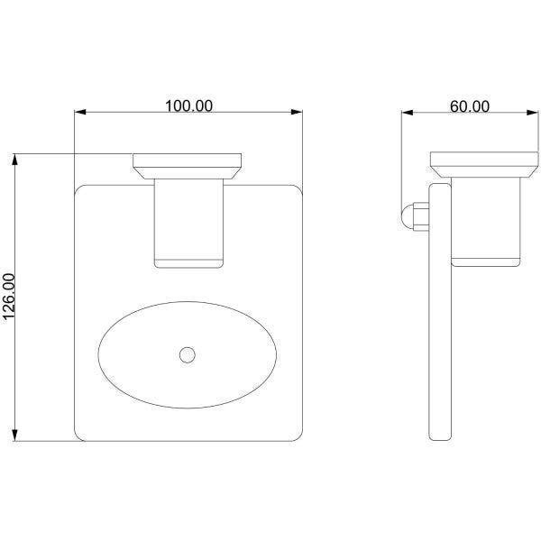 Imagem de Saboneteira Bl6020 Ducon Metais