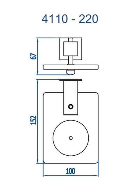 Imagem de Saboneteira de Vidro Bella Preto Fosco 4110 BK220 - Fani