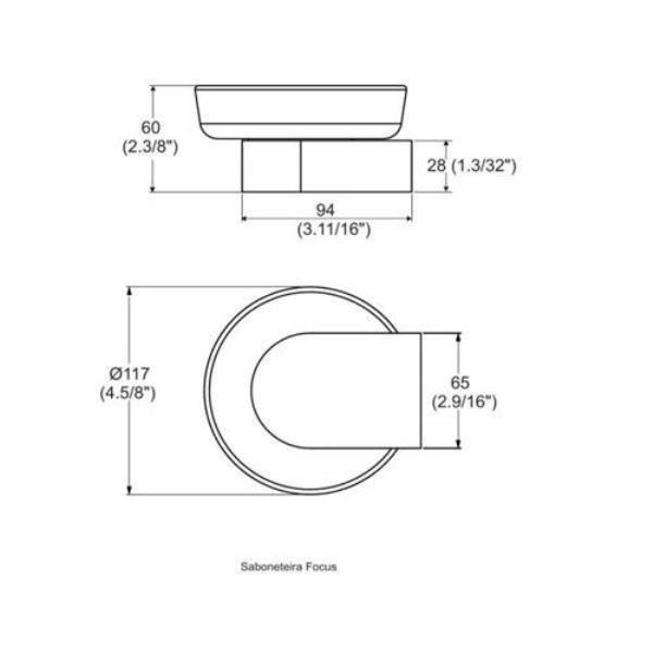 Imagem de Saboneteira De Vidro Focus Perflex 12128210