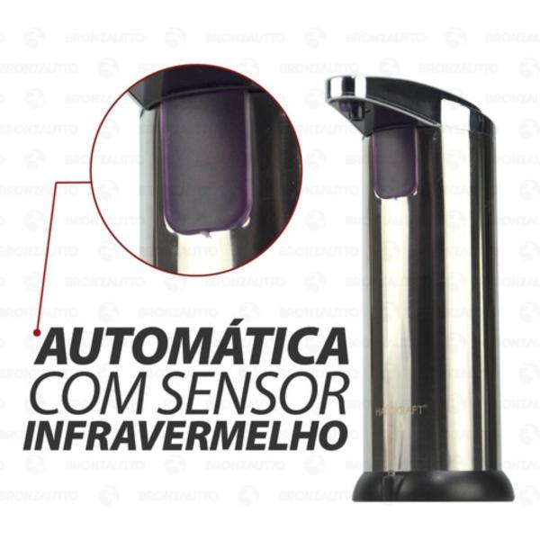 Imagem de Saboneteira Dispenser Automática Líquido/ Gel Para Banheiro