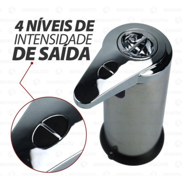 Imagem de Saboneteira Dispenser P/ Sabão E Álcool Gel Automática Inox