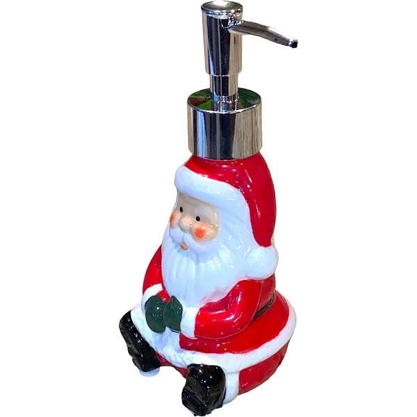 Imagem de Saboneteira Liquida Banheiro Papai Noel Natal Enfeite 300ml