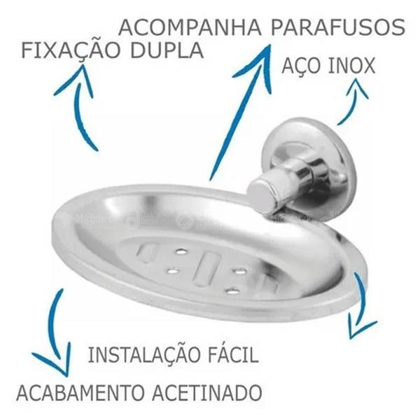 Imagem de Saboneteira parede inox c/ parafuso - pison