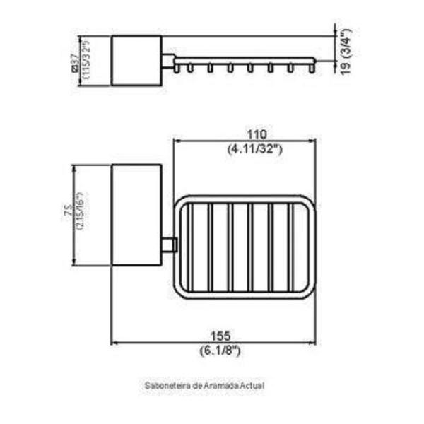 Imagem de Saboneteira Perflex Actual Cromada 12126310