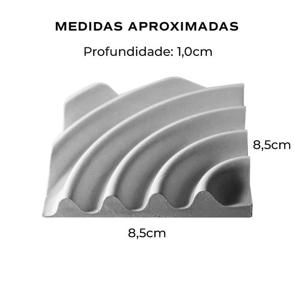 Imagem de Saboneteira Quadrada Ondulada (Resina)