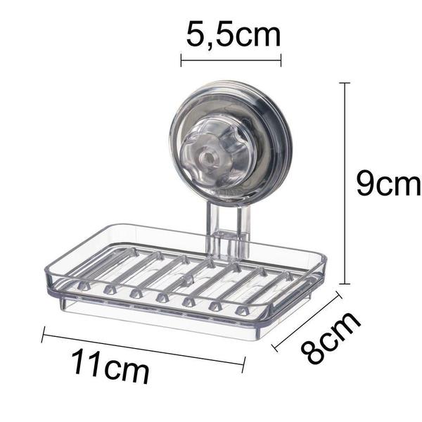 Imagem de Saboneteira Transparente com Ventosa - 402NT