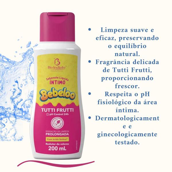 Imagem de Sabonte Íntimo Bebeloo Tutti Frutti  Limpeza e Frescor para o Dia Todo