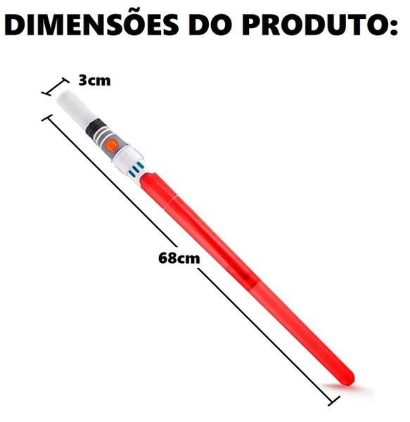 Sabre de Luz Infantil Space Guardian Vermelho com Som Polibrinq Imagem de Sabre de Luz Infantil Space Guardian Vermelho com Som Polibrinq