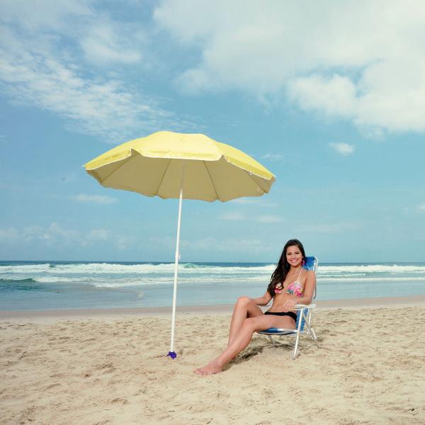 Imagem de Saca Areia Azul com Suporte para Guarda-Sol MOR