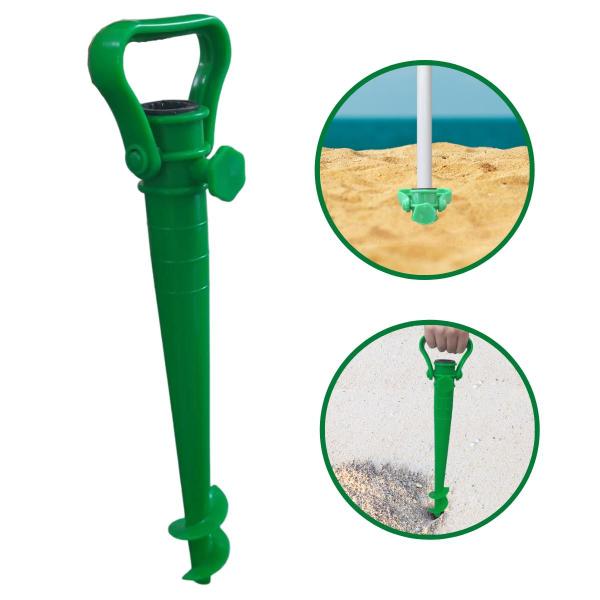 Saca Areia Furador Suporte Guarda-sol Praia Verde Importway Imagem de Saca Areia Furador Suporte Guarda-sol Praia Verde Importway