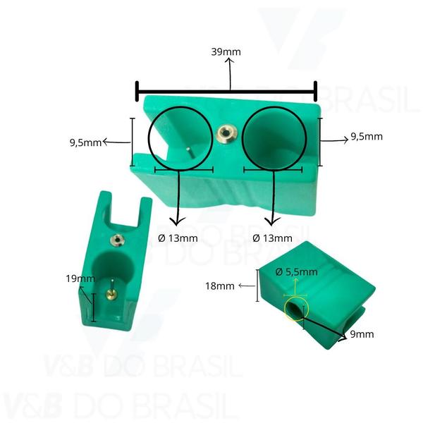 Imagem de Saca Brocas Para Caneta De Alta RotaÇÃO Verde (Kit 5)