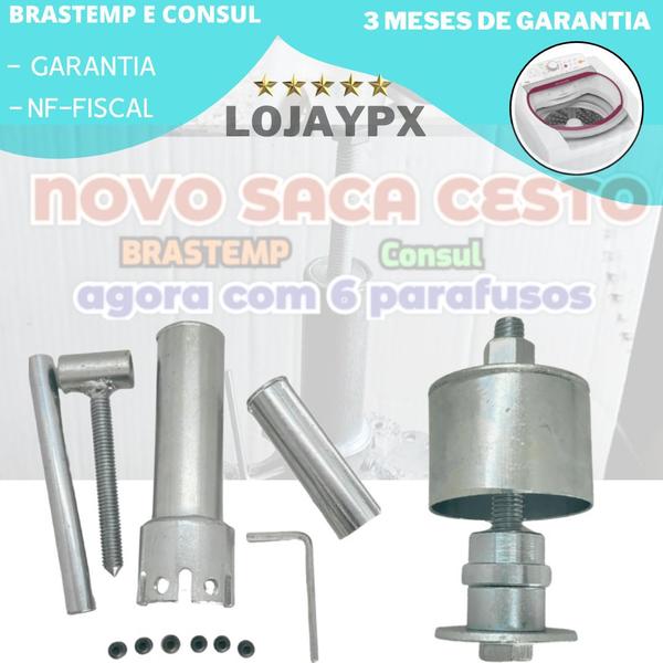 Saca Cesto E Saca Rolamentos P/ Lavadoras Brastemp E Consul - LOJA YPX ELITY Imagem de Saca Cesto E Saca Rolamentos P/ Lavadoras Brastemp E Consul