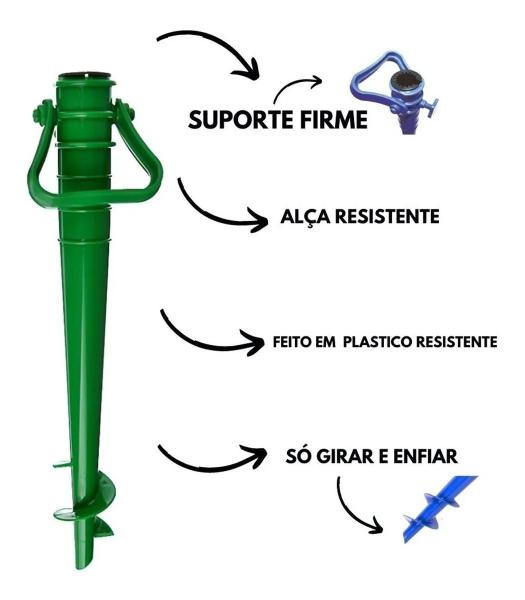 Imagem de Saca de Areia para Guarda Sol com Suporte Praia