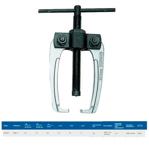 Imagem de Saca Polia 2 Garras 8562-2 Mini-Extrator 040.428 GEDORE