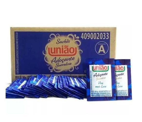 Imagem de Sachê Açucar Adoçante União Sucralose 600Mg C/1200 (3Cxs)